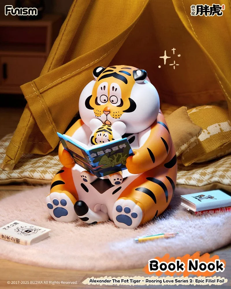 Alexander The Fat Tiger Mini Figures Roaring Love Series 2: Epic Filial Fabil 7cm Blind Box - 1 Unidade